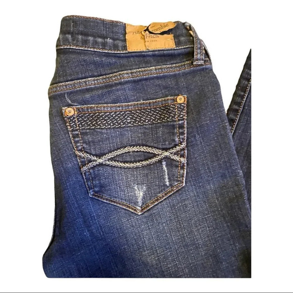 Y2K Abercrombie & Fitch The A&F Skinny Jeans Distressed Med Wash Size 6R - Picture 3 of 5